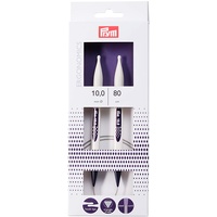 Prym Rundstricknadel, ergonomisches Design/Nadeln, Kunststoff, Mehrfarbig, 10 mm, 80