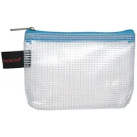 FolderSys Reißverschlussbeutel A7 transparent/blau 0,15 mm, 1 St.