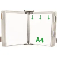 Tarifold Wand-Sichttafelsystem 414102 DIN A4 weiß mit 10 St.
