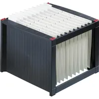 Helit the rack Hängemappenbox DIN A4 40 Mappen schwarz