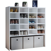 VCM Schuhschrank Hinsol XL Weiß