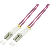 Logilink FP4LC01 Glasfaser LWL Anschlusskabel 1.00 m Violett 50/125