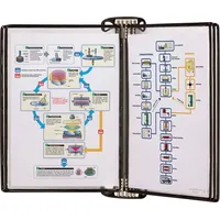 Tarifold Wand-Sichttafelsystem PRO 920304 DIN A4 schwarz mit 5