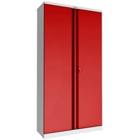 Phoenix Stahlschrank SCL1891GRK grau, rot 91,5 x 37,0 x