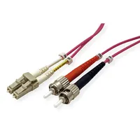 Roline LWL-Kabel 50/125μm OM4, LC/ST, violett, 5 m