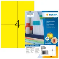 Herma Universaletiketten 4396 gelb 105 x 148 mm 100