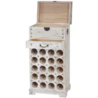 Mendler Weinregal 94 x 48 x 31 cm Weiß