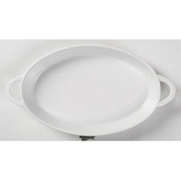 HENDI Ofenform mit Ohrengriffen, oval, 21 x 14 x