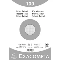 Exacompta Karteikarten kariert weiß 100 St./Pack.