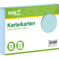 RNK Karteikarte A5 blau VE=100 Stück