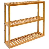 Dune Design Bambus Wandregal 60x54x15cm - Bad Küche Hängeregal