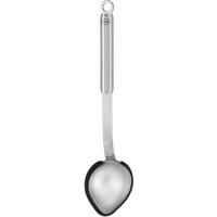 Rösle Portionslöffel Silikon, Hochwertiger Schöpflöffel mit Silikonrand und Rundgriff,