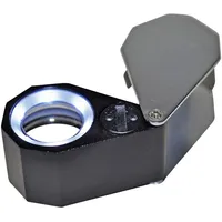 Rona 450777 Steinlupe mit LED-Beleuchtung Vergrößerungsfaktor: 10 x Linsengröße: