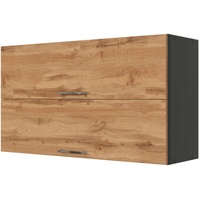 Held Möbel Klapphängeschrank Sorrento BxHxT 100x57x34 cm Wotaneiche-Grafit