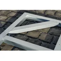 Globel Fundamentbodenrahmen 113 x 234 cm Silber