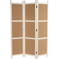 MCW Paravent MCW-G52, Raumteiler Trennwand Sichtschutz, Pinnwand Kork ~