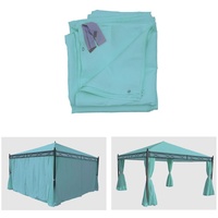 MCW 4er-Set Seitenwand für Pergola Calpe, Ersatzseitenwand Pavillon 4x4m,