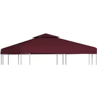 VidaXL Pavillon-Dachplane mit Kaminabzug 310 g/m2 3 x 3