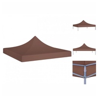 VidaXL Partyzelt-Dach 3x3 m Braun 270 g/m2