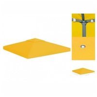 VidaXL Pavillon-Dachplane mit Kaminabzug 310 g/m2 3x3 m Gelb