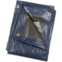 Perel Abdeckplane, - Blau/Schwarz - SUPER STARK 10 x