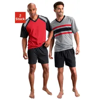 LE JOGGER le jogger® Pyjama, (Packung, 4 tlg., 2