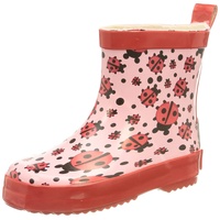 Playshoes Gummistiefel Halbschaft Regenstiefel, Marienkäfer, 25 EU