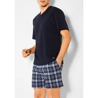S.Oliver Pyjama (2 tlg 1 Stück), mit seitlichen Eingrifftaschen,
