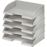 Leitz Briefablage Standard Plus A4 quer grau Packung mit