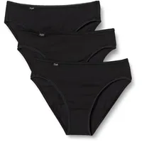 SLOGGI Damen 24/7 Cotton Tai C3P Slip, black 40