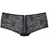 PETITE FLEUR GOLD Panty mit Häkchenverschluss vorne 48/50 schwarz