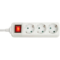 Lindy 73101 Steckdosenleiste mit Schalter 3fach Weiß
