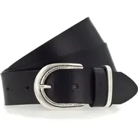 Mustang Damengürtel Leder 3,5 cm schwarz 80