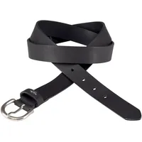 Mustang Ledergürtel MUSTANG, Damen, Gr. 105, schwarz, Rindsleder, unifarben,