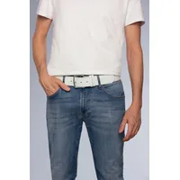 Camp David Herren Gürtel mit Used-Optik White 100 -