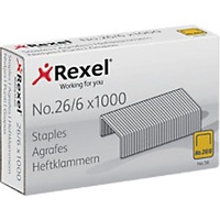 Rexel No.56 Heftklammern 26/6 ACCO6131 Verzinkter Stahl Silber 1000