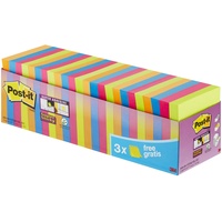 Post-it Super Sticky Notes Haftnotizen farbsortiert, 21 Blöcke +