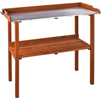 DEMA Pflanztisch Pflanzentisch Gärtnertisch Blumentisch 103x48x96 Massiv-Holz Antik