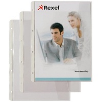 Rexel 227784 DIN A4 PVC-Folie, leicht genarbt, 0.12mm) transparent