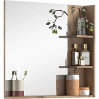 MID.YOU Wandspiegel Grau, Eiche, rechteckig, 79x73x13 cm