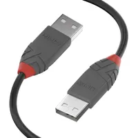 Lindy USB-Kabel USB 2.0 USB-A Stecker, USB-A Stecker 0.50m