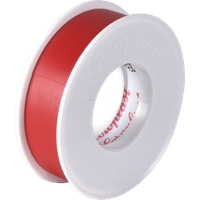Coroplast Elektroisolierband 302 rot L.10m B.15mm Rl.COROPLAST