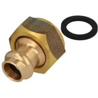 Viega Sanpress Verschraubung 692629 28 mm x 1, Rotguss