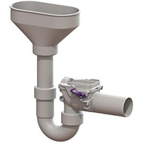 Kessel Staufix Siphon DN 50 mit Geruchsverschluss und Einlauftrichter
