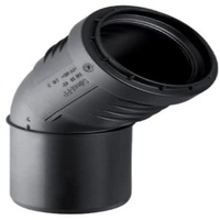 Geberit 390422141 Bogen Silent-PP mit Muffe, 45 Grad DN