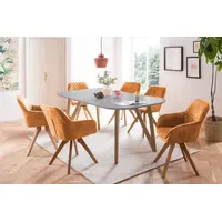 SalesFever Essgruppe 5-teilig, 1 Tisch + 4 Stühle -