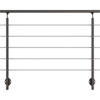 DOLLE Geländer-Komplettset 150 cm Wandmontage Anthrazit