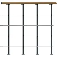 DOLLE Brüstungsgeländer Startpaket 100 cm Holz/Metall