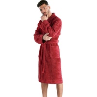 Carlo Colucci Bademantel Vito in Rot | Gr.: S
