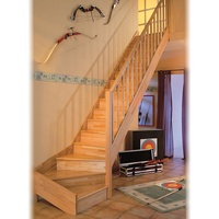 DOLLE Raumspartreppe Paris 1/4-gew. Buche versiegelt inkl. Geländer